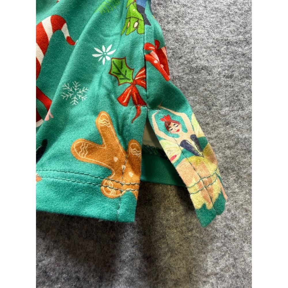 Unbranded Pajama Set Women 2XL Green‎ Nutcracker Santa Gingerbread Christmas PJ - Picture 4 of 16